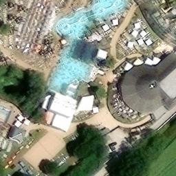 Sand Volleyball Court — aerial view