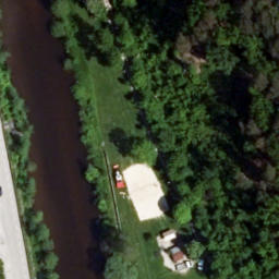 Sand Volleyball Court — aerial view