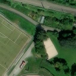 Sand Volleyball Court, Haslach im Kinzigtal — aerial view