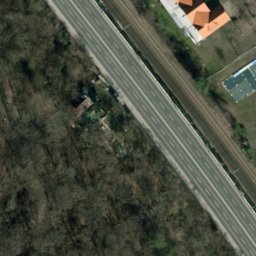 Sand Volleyball Court — aerial view