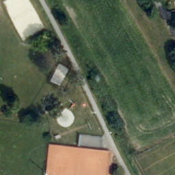 Sand Volleyball Court — aerial view
