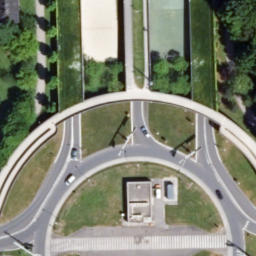 Beach-Volleyball-Anlage Bindermichlpark — aerial view