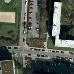 Sand Volleyball Court — aerial view