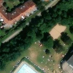 Sand Volleyball Court — aerial view