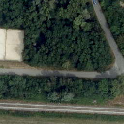 Sand Volleyball Court — aerial view