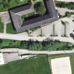 Sand Volleyball Court — aerial view