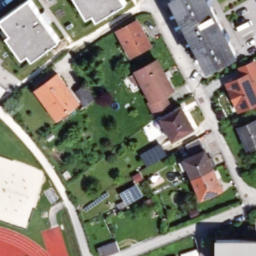 Sand Volleyball Court — aerial view