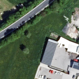 Sand Volleyball Court — aerial view