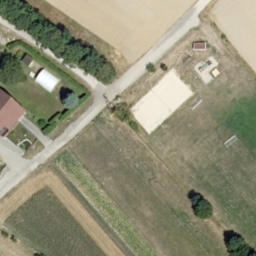Sand Volleyball Court — aerial view