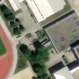 Sand Volleyball Court — aerial view