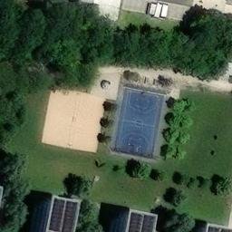 Sand Volleyball Court — aerial view