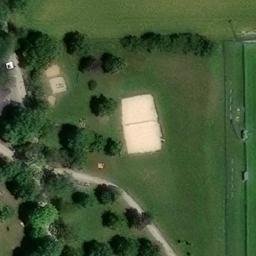 Sand Volleyball Court — aerial view