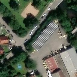 Sand Volleyball Court — aerial view