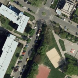 Sand Volleyball Court — aerial view