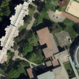 Sand Volleyball Court — aerial view