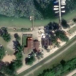 Sand Volleyball Court — aerial view