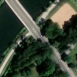 Sand Volleyball Court — aerial view