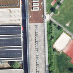 Sand Volleyball Court — aerial view
