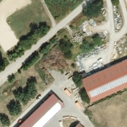 Sand Volleyball Court — aerial view