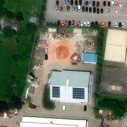 Sand Volleyball Court, Ettenheim — aerial view