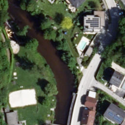 Sand Volleyball Court — aerial view