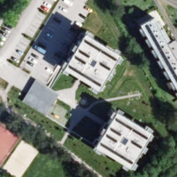 Sand Volleyball Court — aerial view