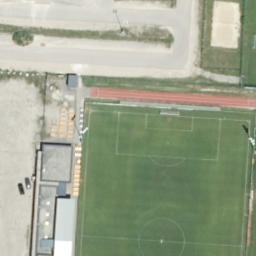 Sand Volleyball Court — aerial view