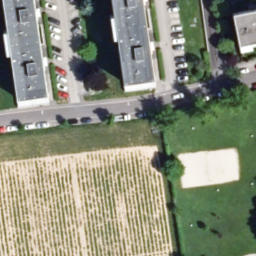 Sand Volleyball Court — aerial view