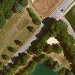 Sand Volleyball Court — aerial view