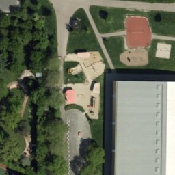 Volleyball Court — aerial view
