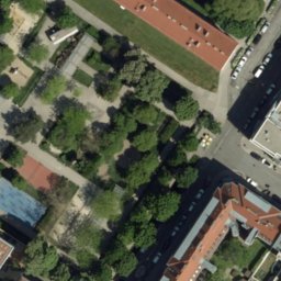 Volleyball Court near Wien — aerial view