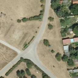 Sand Volleyball Court — aerial view