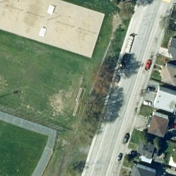 Noranda Beach Volleyball Court — aerial view
