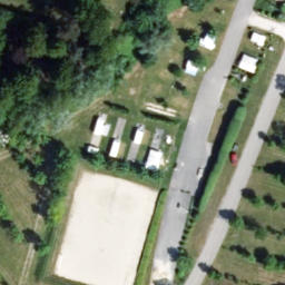 Sand Volleyball Court — aerial view