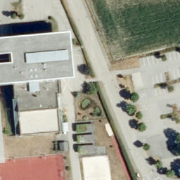 Sand Volleyball Court — aerial view