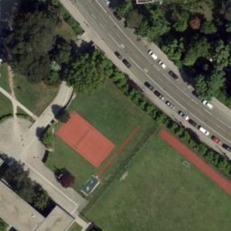 Volleyball Court — aerial view