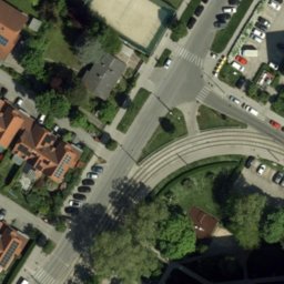 Sand Volleyball Court — aerial view