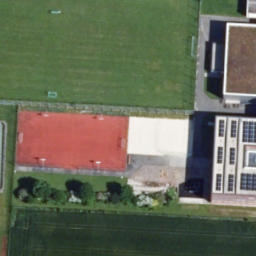 Sand Volleyball Court — aerial view