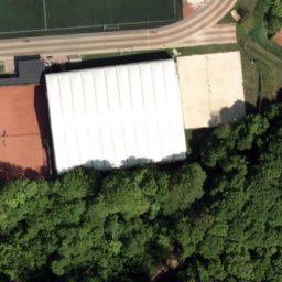 Sand Volleyball Court — aerial view