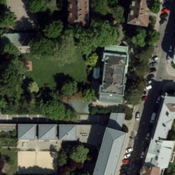 Sand Volleyball Court — aerial view