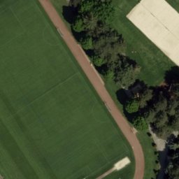 Sand Volleyball Court — aerial view