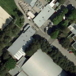 Sand Volleyball Court — aerial view