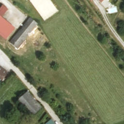 Sand Volleyball Court — aerial view