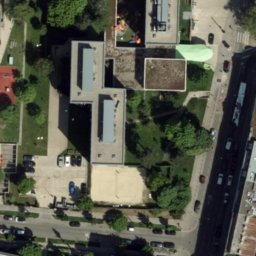 Sand Volleyball Court — aerial view