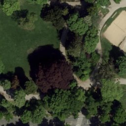 Sand Volleyball Court — aerial view