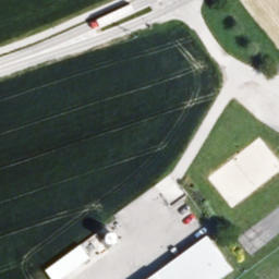 Sand Volleyball Court — aerial view