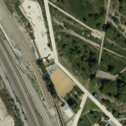 Volleyball Court near Wien — aerial view