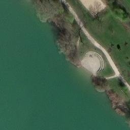 Sand Volleyball Court — aerial view