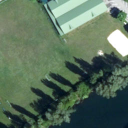 Sand Volleyball Court — aerial view