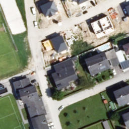 Sand Volleyball Court — aerial view